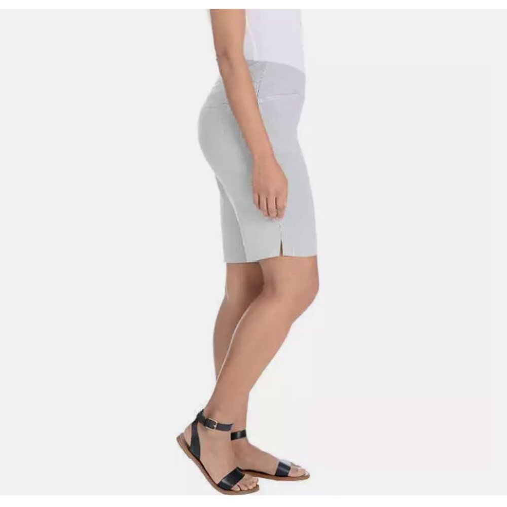 Hilary Radley Womens Midweight Mid Rise Pull On Bermuda Short Size M - Picture 2 of 3